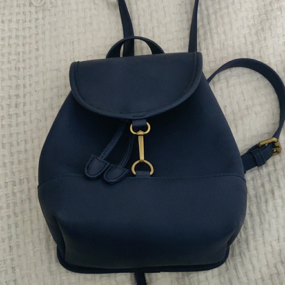 Small blue backpack